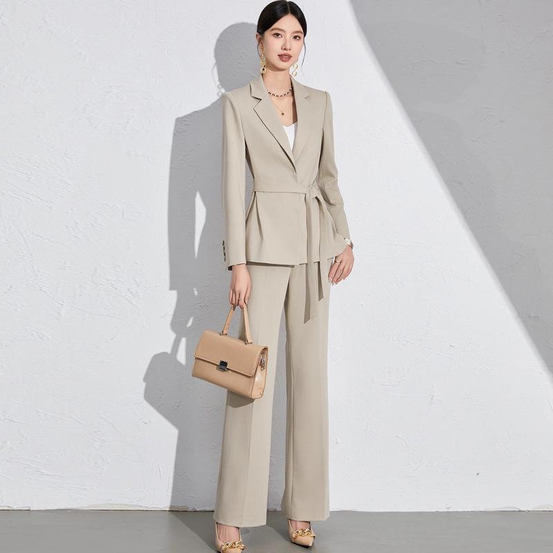 2024 Spring/Autumn Professional Suit: Stylish Teacher & Lawyer Pant Set with High-End Business Look