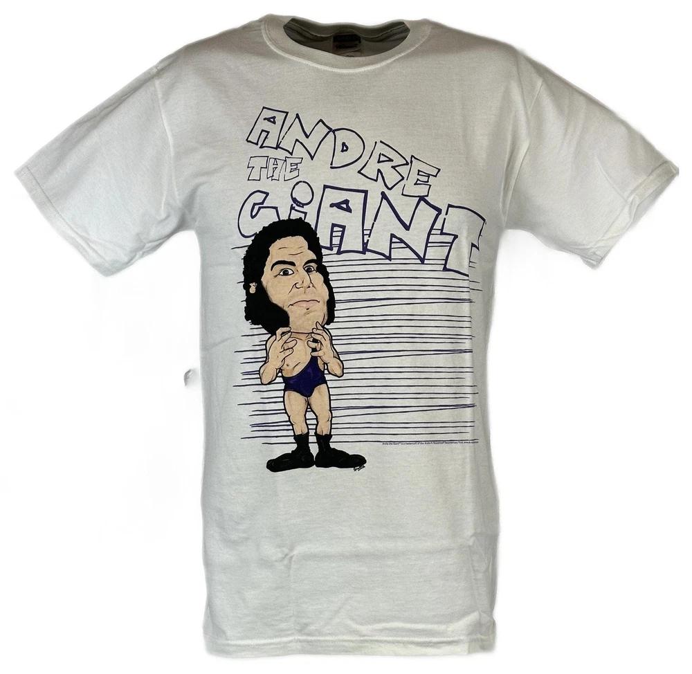 Andre the Giant Purple Pose Unisexs White Tshirt M