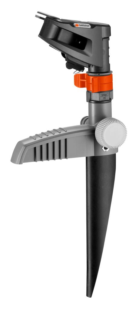 GARDENA Rotating Pulse Sprinkler, Dark Gray/Orange, 8141-20. Product Warranty: Up to 5 Years.