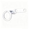Metal Lock Seat Bracket for CG125 Motorcycle Key Mount Service Support with Two Hole Layout Silver Tone Single Pack Part for Repair Use