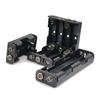 AA Battery Holder 3V 6V 9V 12V for 2X 4X 6X 8X AA Batteries Black Plastic Storage Box Case Dual Layers with 9V Connector