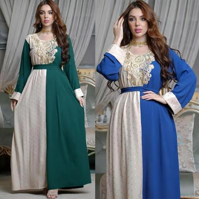 Gurban Festival Arab Embroidered Sticker Muslim Tunic Robe Dress