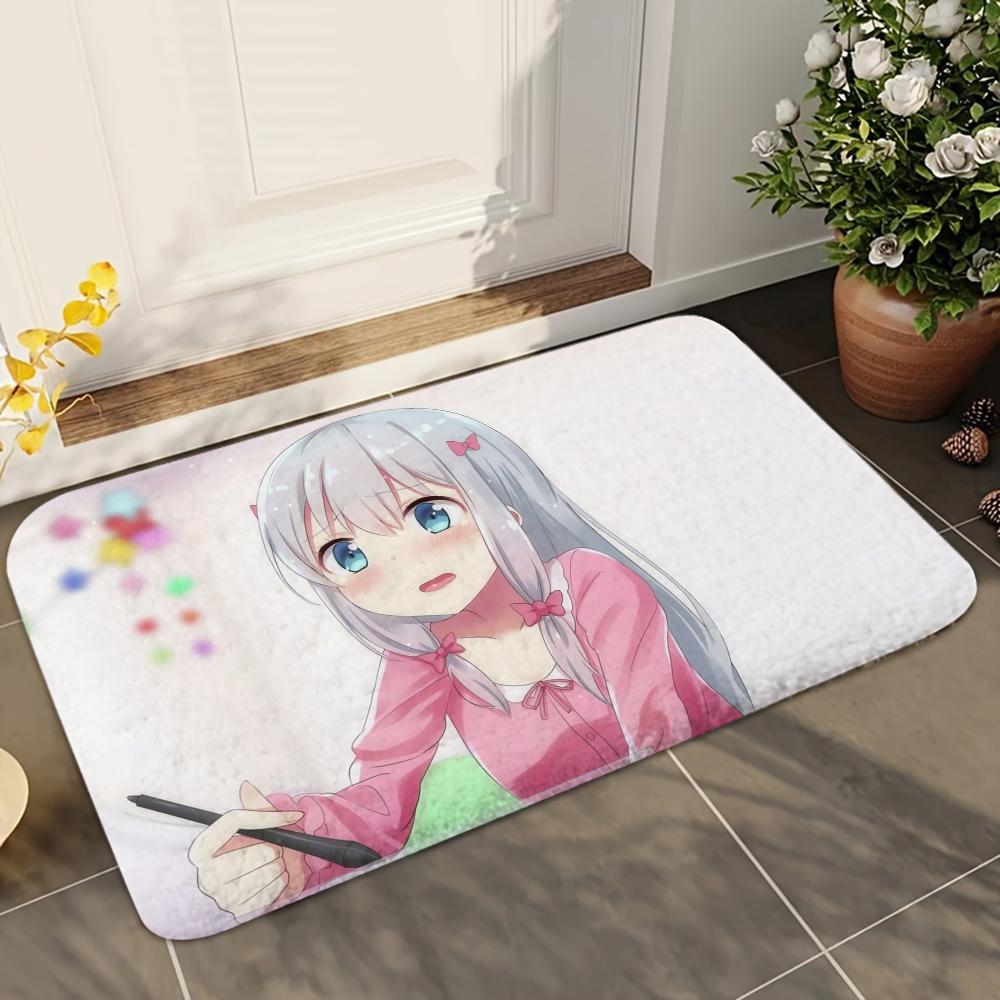 1pc Anime Izumi Sagiri Bathroom Absorbent Mats Anti-Slip Mats Home Decor Supplies Carpets Home Kitchen Floor Mats