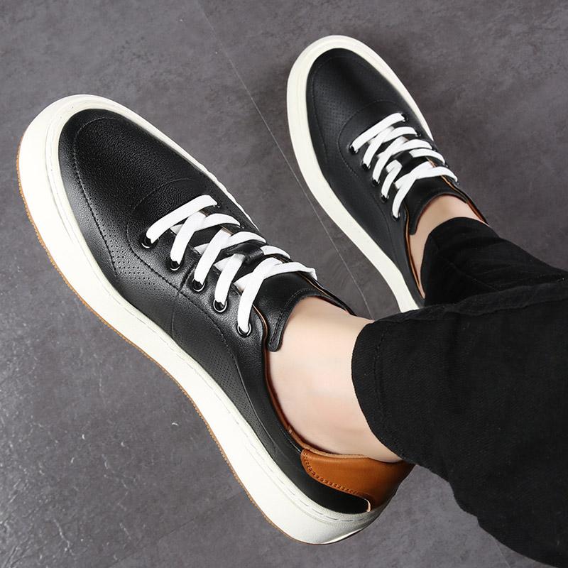 Italian Mens Summer Casual Shoes High Quality Breathable Sneakers Copfy Thick Soles Designer Oxford Shoes Men Running Sport Shoe