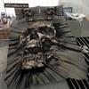 Skull Chevalier Duvet Cover Set King Size Horror Skeleton Bedding Set Day Of The Death Comforter Cover 2/3pcs For Boys Men Gifts