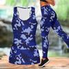 Camouflage-Print Yoga-Outfit für Damen Mode Workout-Leggings Fitness Sport Freizeit Yoga-Set Sportanzug