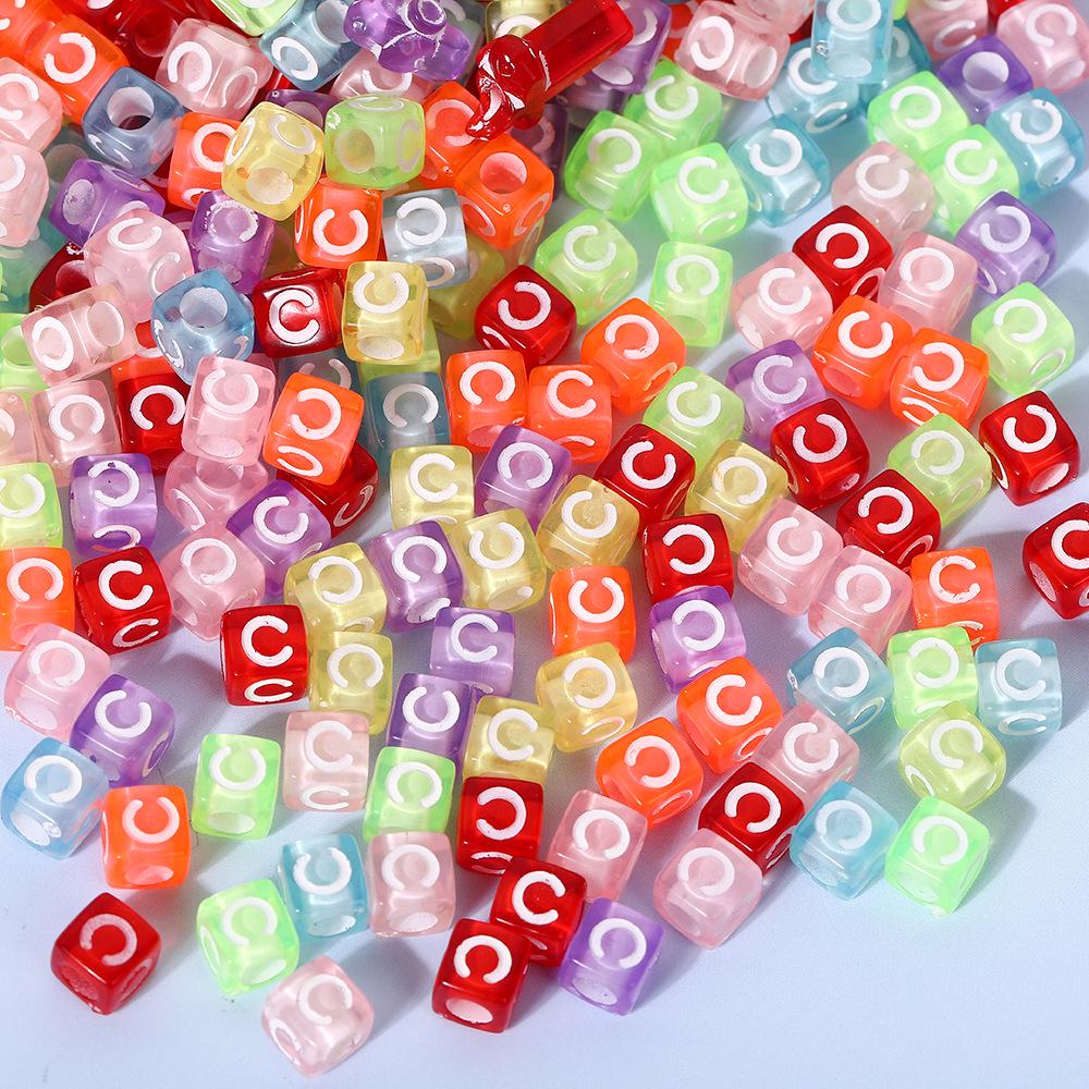 Colorful A-Z Letter Beads for DIY Jewelry & Educational Bracelets