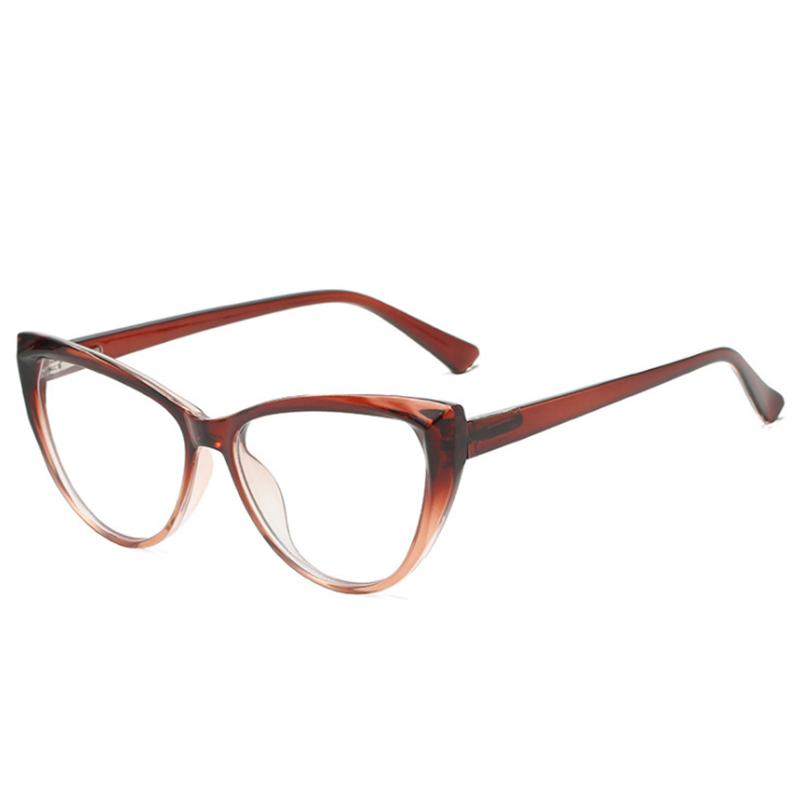 Kunststoffrahmen Cat-Eye Myopiebrille Damen Designerbrille Herren Korrektionsbrille 0 -0.5 -0.75 -1.0 -1.5 Bis -6.0