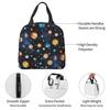 Solar System Space Planets Universe Insulated Lunch Bag for Women Office Cooler Thermal Food Box Tote Lunch Boxes Container