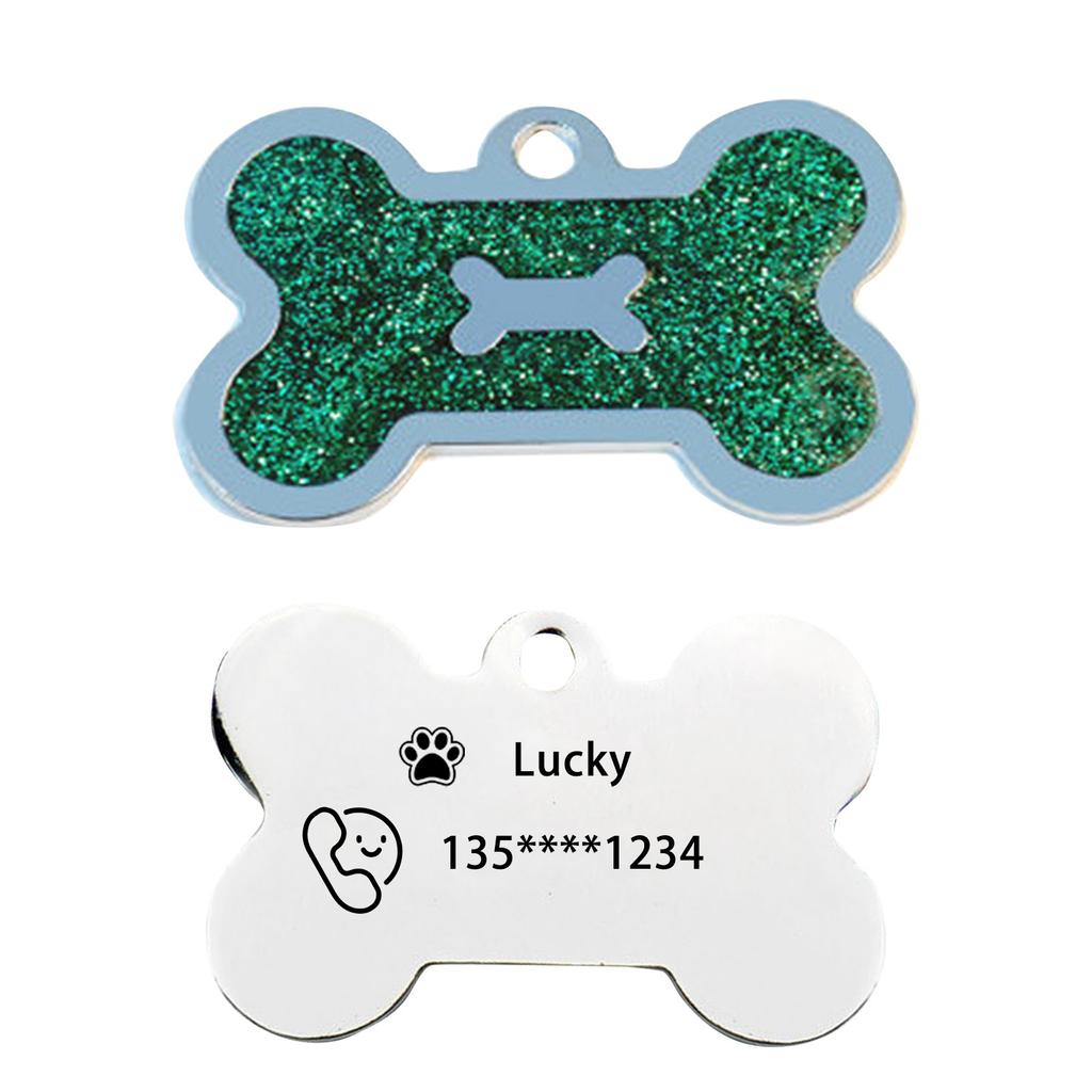 Pet Tag Keychain Pendant Cross-border Stainless Steel Holiday Gift Small Gift Engraved Metal Keychain