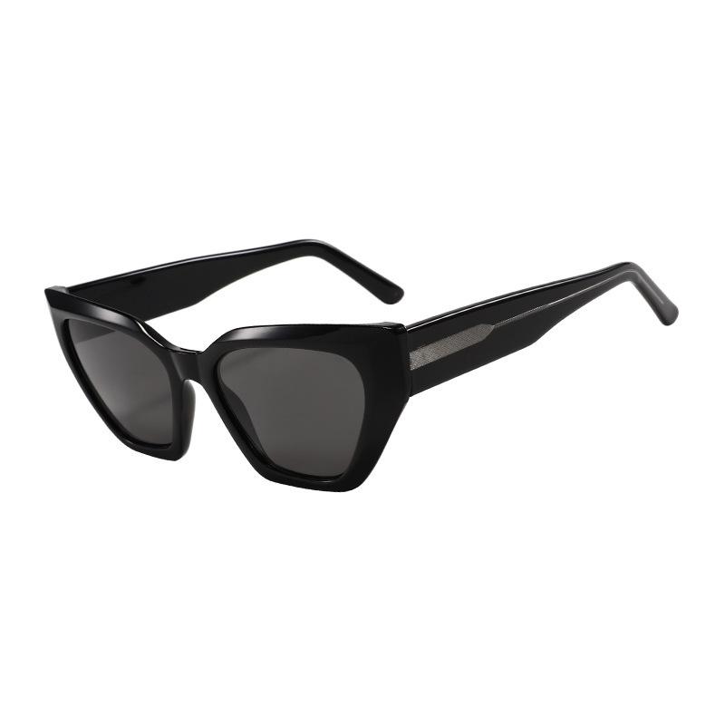Cat'S Eye Retro Small Frame Sunglasses Street Niche Sunglasses Exaggerated Wear Plain Glasses
