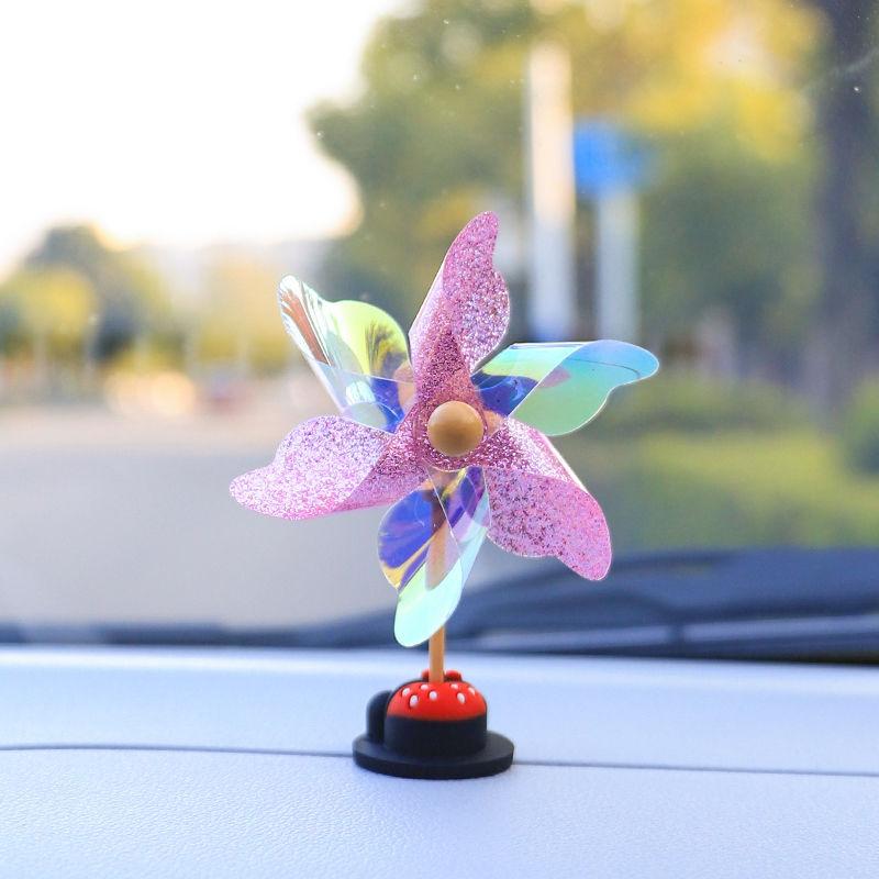 Car Decoration Car Color Small Windmillcar Interior Decorationrotating with the Wind Motorcycle Electric Car Windmill Decoration