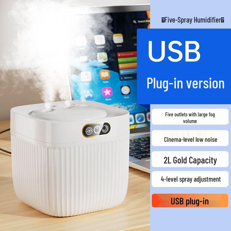 Silent Desktop Humidifier for Bedrooms & Dorms - Large Capacity, Safe for Pregnant Women & Infants