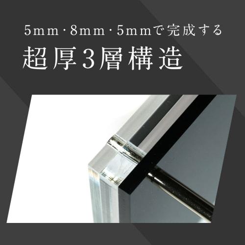 PSA Compatible UV Protection Shield PRO Extreme Sun Protection PSA Certified Trading Card Display Case Screw-Down Collection Cards Made in Japan Black