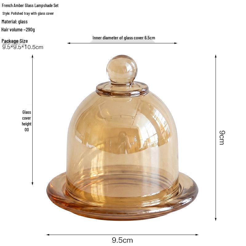 European Crystal Candy & Jewelry Glass Storage Box with Lid