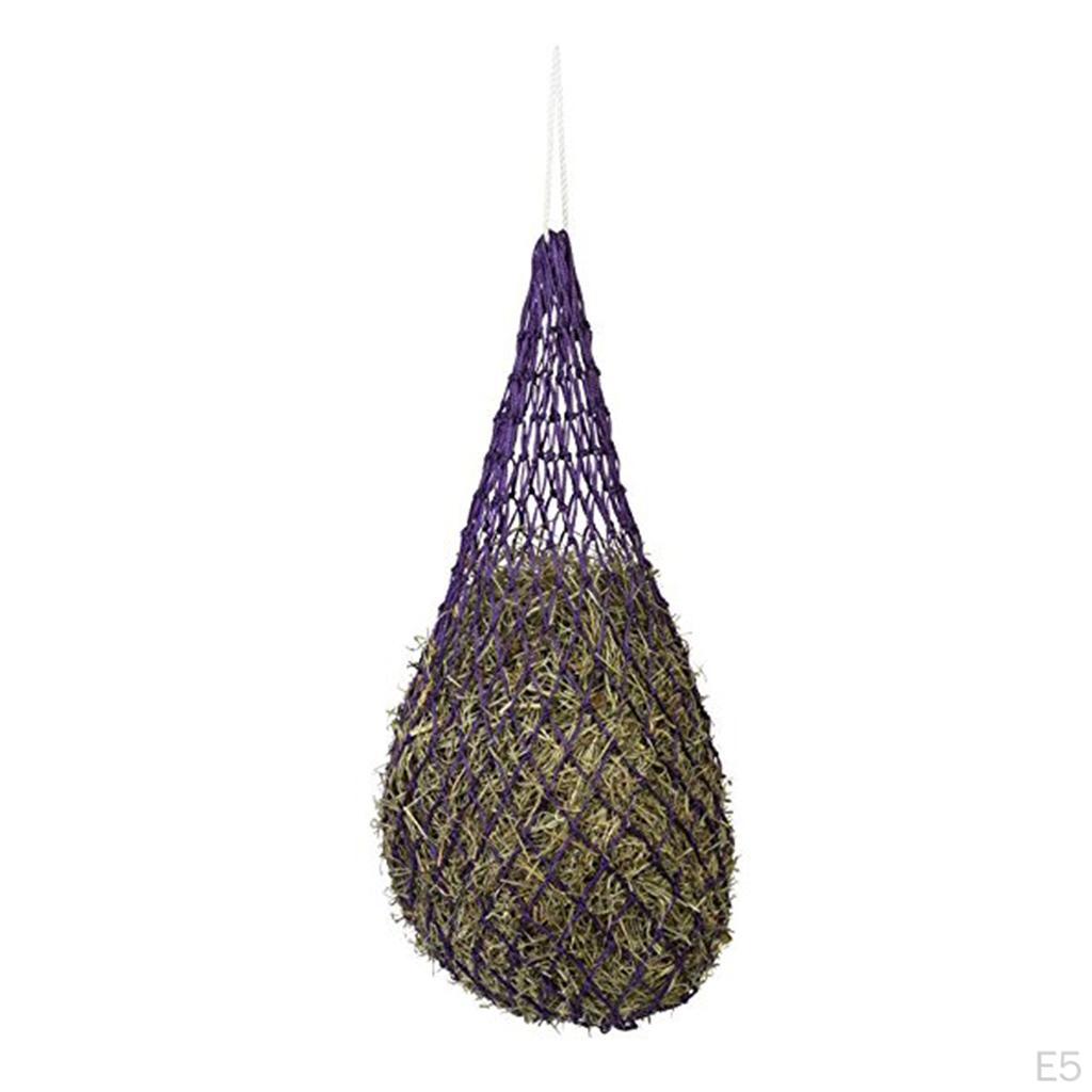 , Soft Mesh Hanging Hay Net with Holes - for Horse Care and Farming, Equestrian Equipment