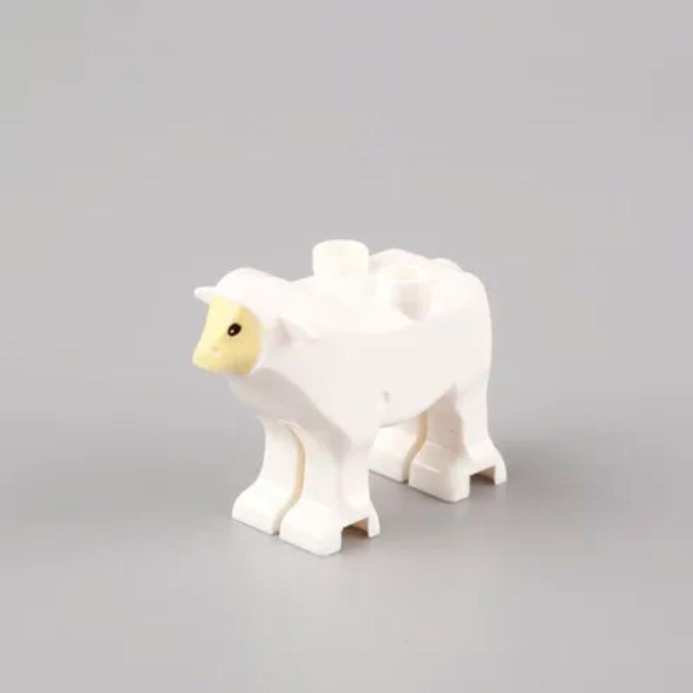 Animal Building Blocks City Small Large Ornaments Panda Dog Sheep Pig Cow Zoo Deer Mount Crocodile Tiger Wolf Eagle Boy Gift Toy
