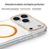 For iPhone 17 Pro Max Clear Magnetic Case Hard PC Phone Protective Back Cover Compatible with MagSafe