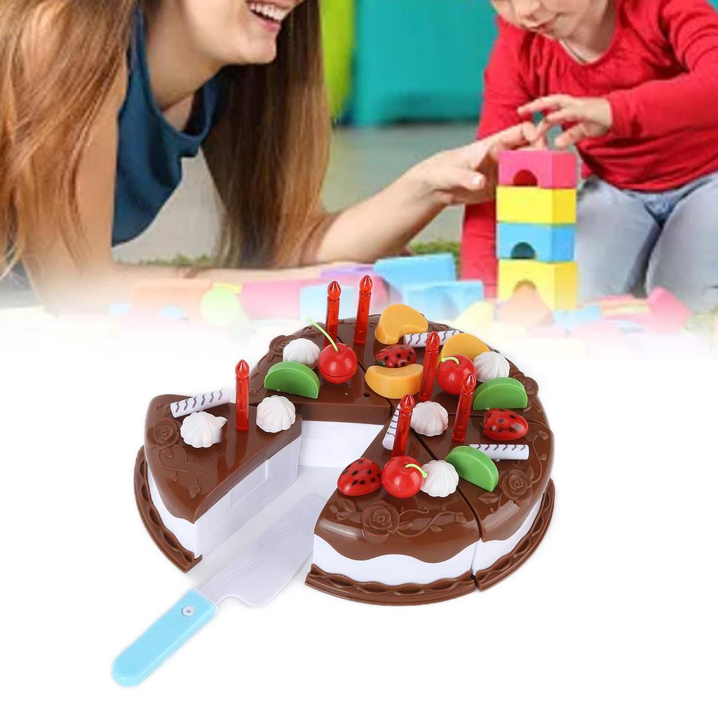 Spielzeug-Geburtstagskuchen-Set Geburtstagskuchen-Spielzeugset für Kinder ab 3 Jahren