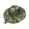 Breathable Wide Brim Hat Outdoor Upf 50+ Sun Protection Mesh Safari Cap For Travel Fishing