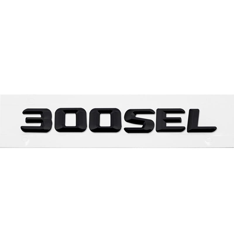 

Car Trunk Emblem Badge Decal Rear Letters Sticker for Mercedes Benz 300SEL 500SEL 560SEL 600SEL Plastic