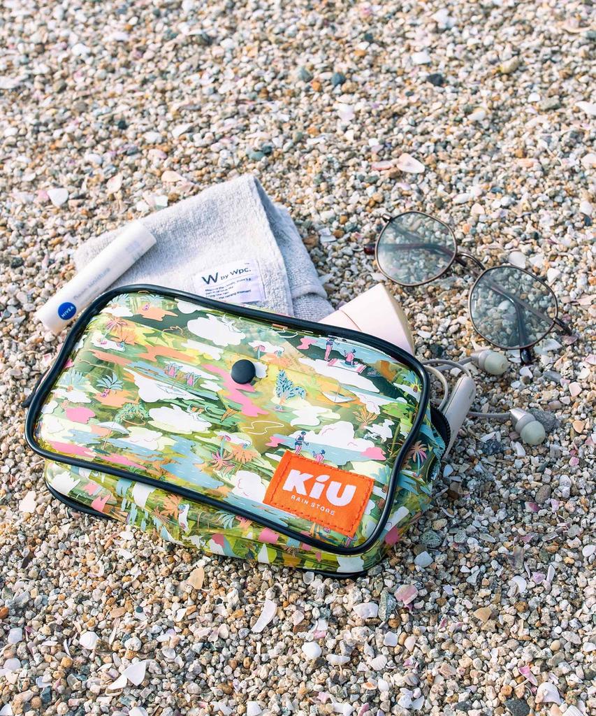 KiU Clear Clear Pouch, PVC Pouch, Makeup Pouch, Beach, Outdoor, Festival, PVC Pouch, Large, Men's, Women's, K339-176