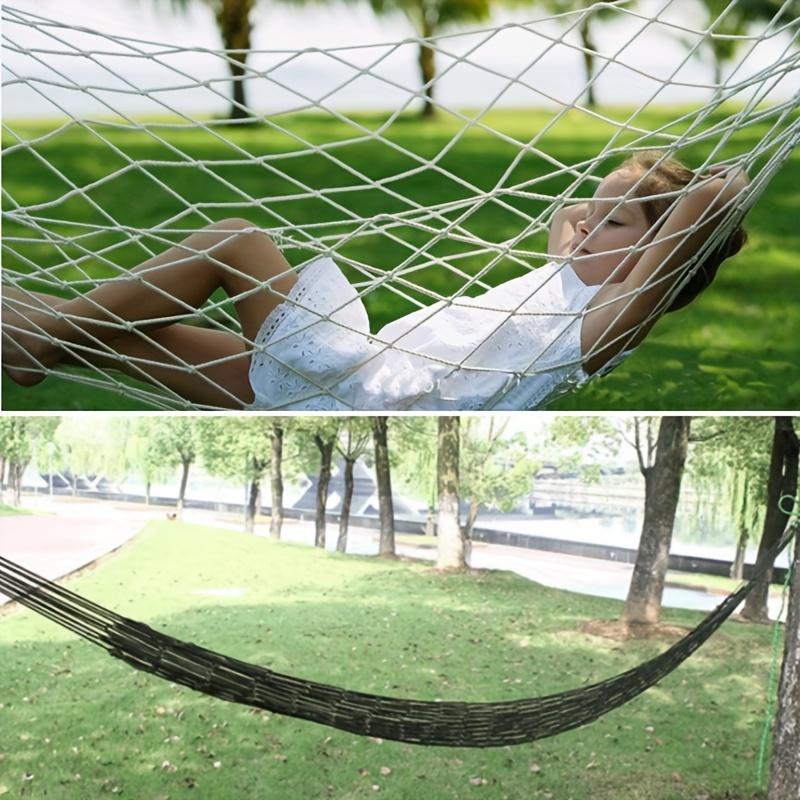 Odolná a lehká nylonová houpací síť: Váš ideální outdoorový společník pro kempování, zahradu a relaxaci – prodyšná pletenina