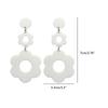 Statement Flower Earrings for Women Comfortable Acrylic Designs Portable Decoration for Bohemian and Retro Styles