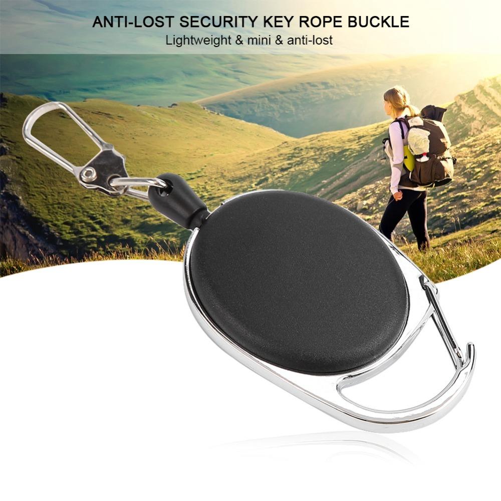 5/10 Pcs Durable 60cm Retractable Key Chain ABS Anti Lose Retractable Keychain Fly Fishing Retractor Fly Fishing