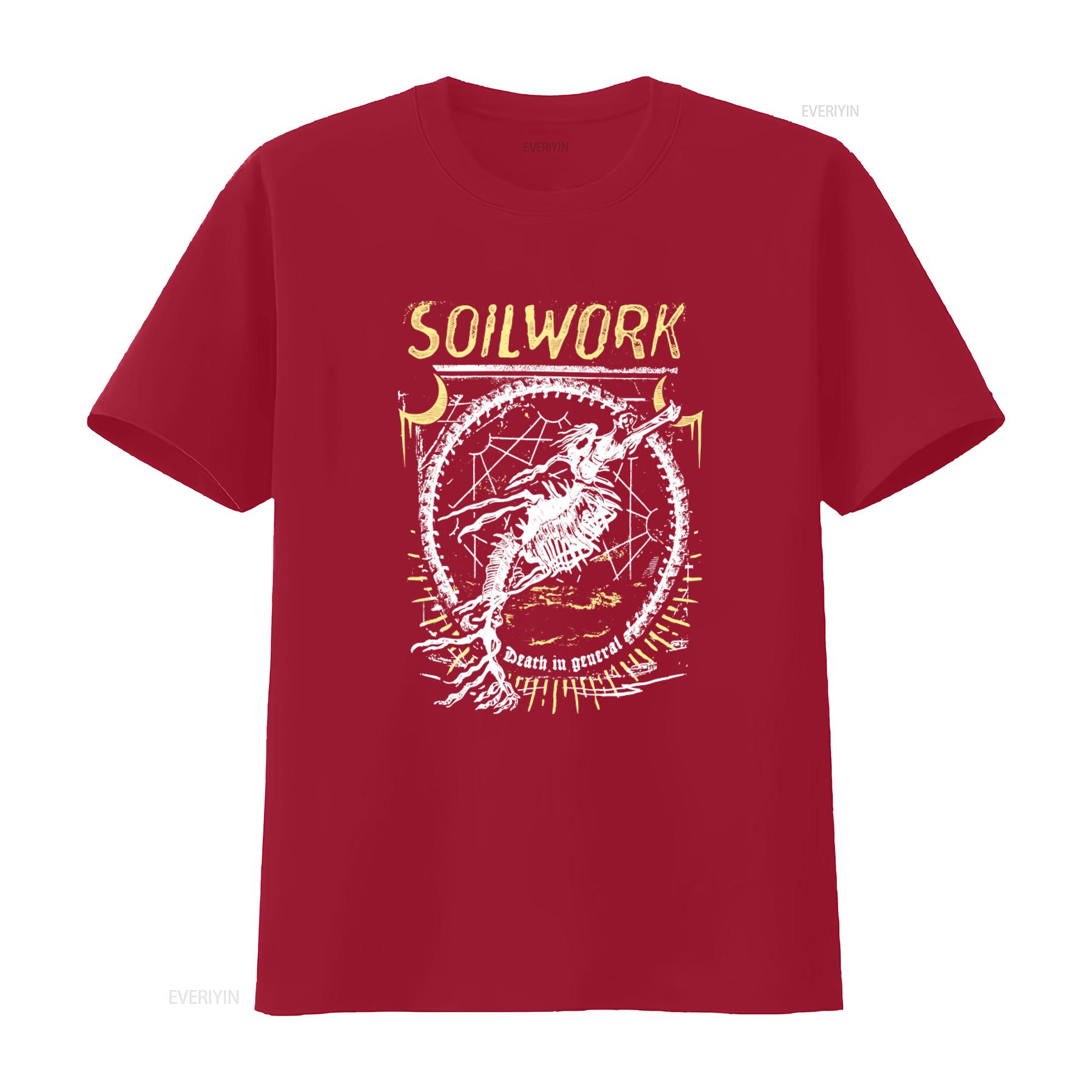 Soilwork Swedish Melodic Death Metal Band In General Print T Shirt S 2XL vintage Washed Stylish Soft Breathable fashion Unisex S