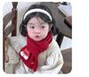 New Year's Red Children's Autumn Knitted Scarf