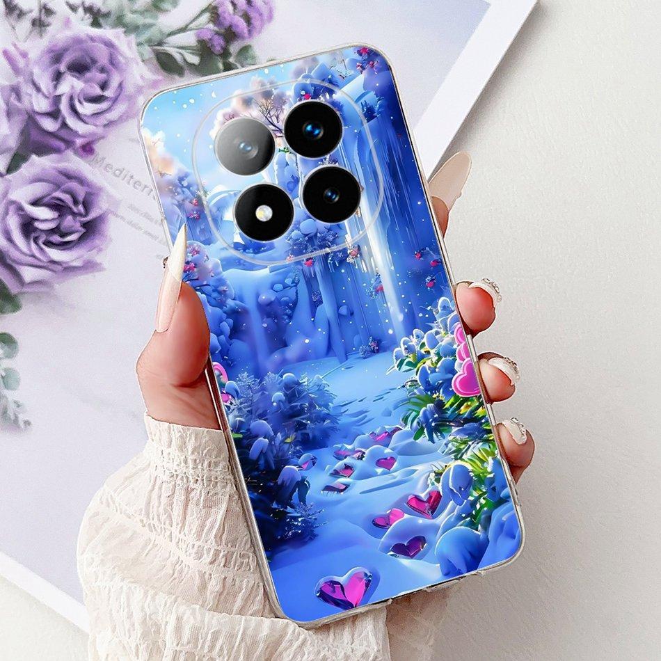 For Xiaomi Redmi Note 14 Pro+ Elegant Floral Butterfly Phone Case For Redmi Note14 Pro Plus 5G Soft Silicone TPU Cases