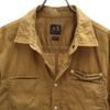 Armani Exchange Long Sleeve Cotton Shirt M Camel Elbow Patch Men's Used