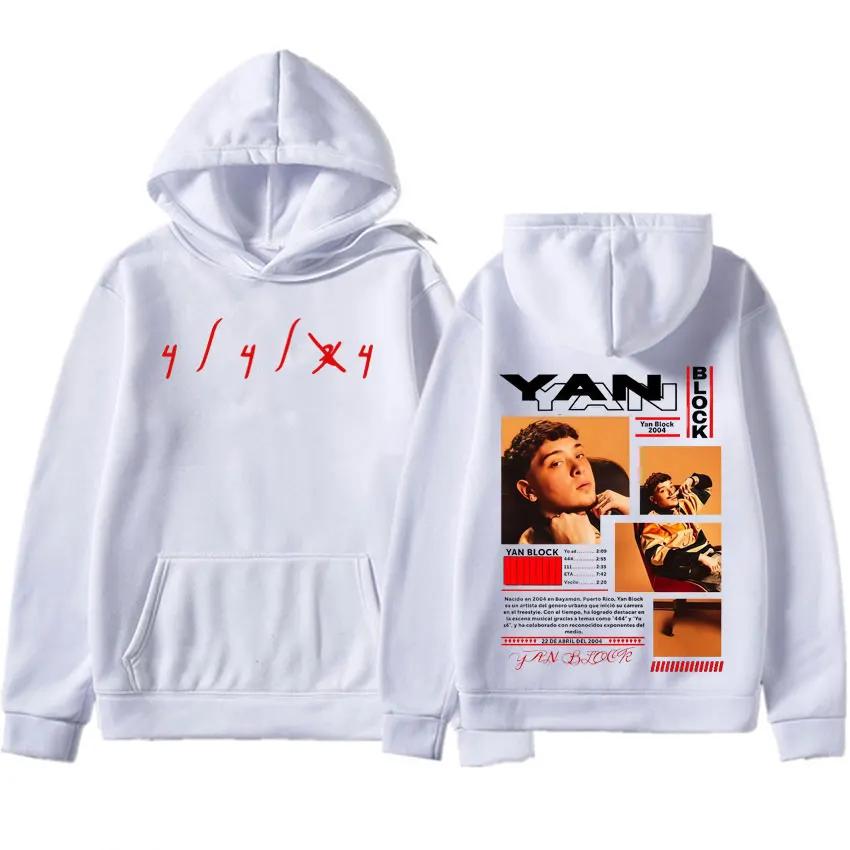 Yan Block Album Hoodie 2025 Grafikdruck Gothic Übergroße Kleidung Pullover Herren Hip Hop Trendy Ästhetische Freizeit-Sweatshirts