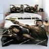Horror TV The Walking Dead Lincoln Bettdecke Bettwäscheset, Bettbezug Bettset Steppdecke Kissenbezug, King Queen Size Bettwäscheset