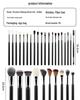 30-Piece Professional Makeup Brush Set - Soft Bristles for Eyeshadow, Powder, and Full Face Application