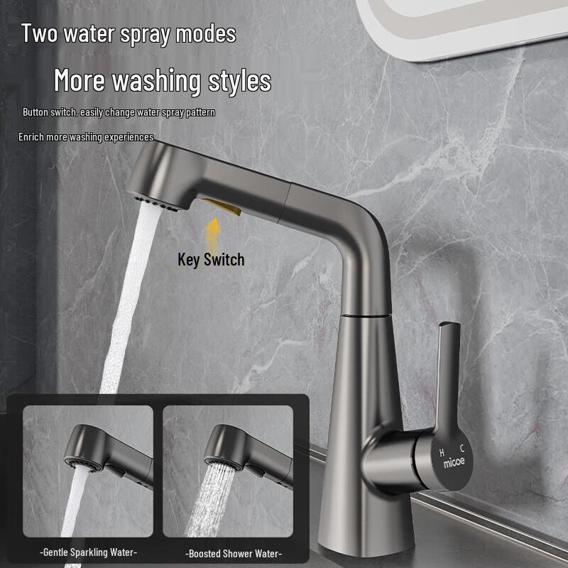 Siji Mugo C2055 Pull-Out Bathroom Basin Faucet