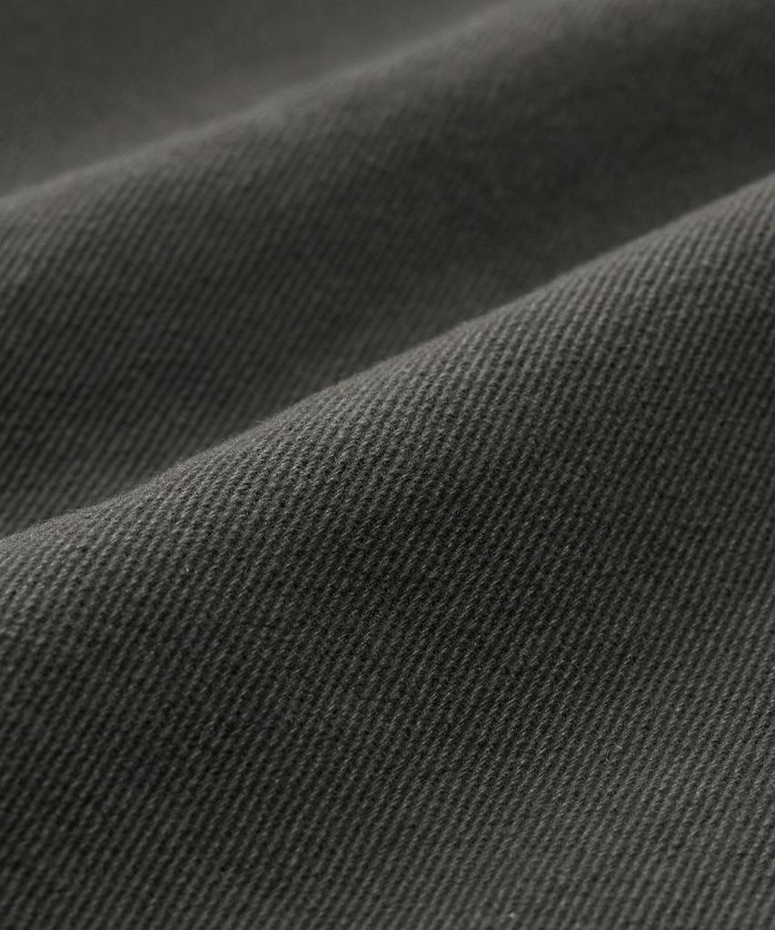 TOFFEE Cotton Washed Line Pants (Charcoal)