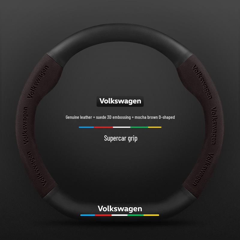 Volkswagen Teramont Stuurhoes (17-23) Suède Koolstofvezel, Universele Pasvorm voor Alle Seizoenen
