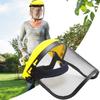 Zahradní vyžínač trávy Bezpečnostní přilba s celoobličejovou ochrannou maskou pro ochranu lesních porostů křovinořezem