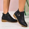 Large Size Martin Boots Women's Autumn and Winter Chelsea Boots Women's Side Zipper Fashion Cotton Shoes Women's