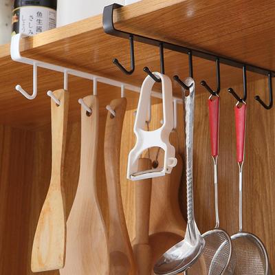1PCS Iron Have 6 Hooks for Kitchen Hanger Hooks Shelf  Cabinet Cupboard Organizer Rack