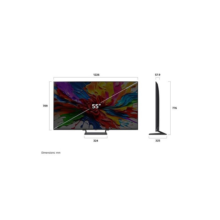 Téléviseur QNED - LG - 55QNED93A - 4K UHD - 144 Hz - 139 cm