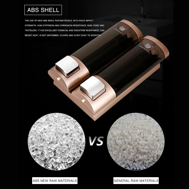 Dozownik mydła montowany na ścianie, podwójna łazienka, hotelowy szampon, balsam, płyn do rąk, dozownik mydła