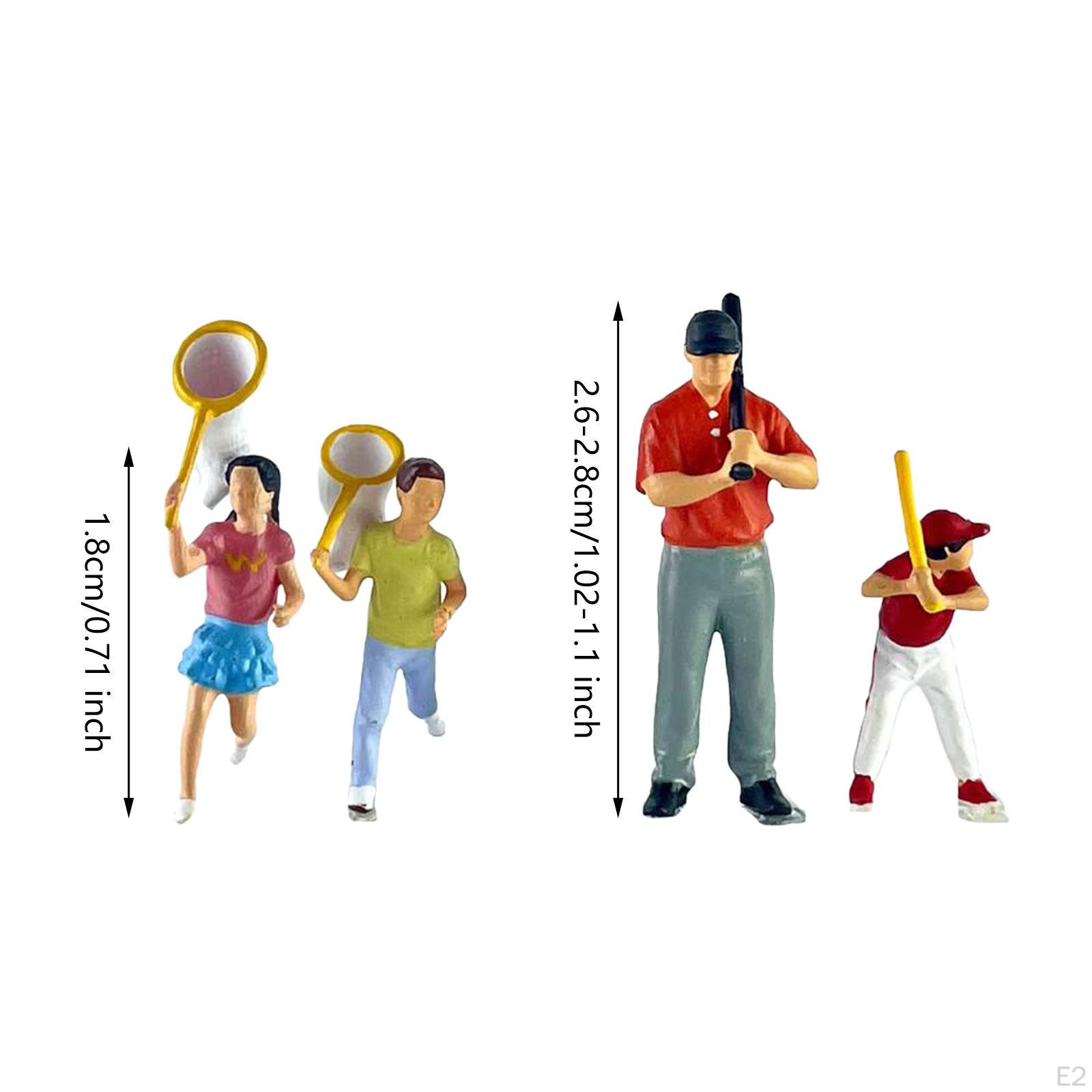 1/64 Миниатюрные фигурки людей Диорама Фигурки Коллекция из смолы Поделки Раскрашенные — фото 4