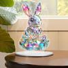 Neue Oster 2D Visuelle Kaninchen Ornamente Acryl Feiertags Schreibtisch Dekoration Cartoon Handwerk Ornamente