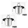Portable Mini Stainless Steel Pressure Cooker with Folding Handle 1.9/2.7L Cooking Pressure Cooker for Outdoor Camping Cookware