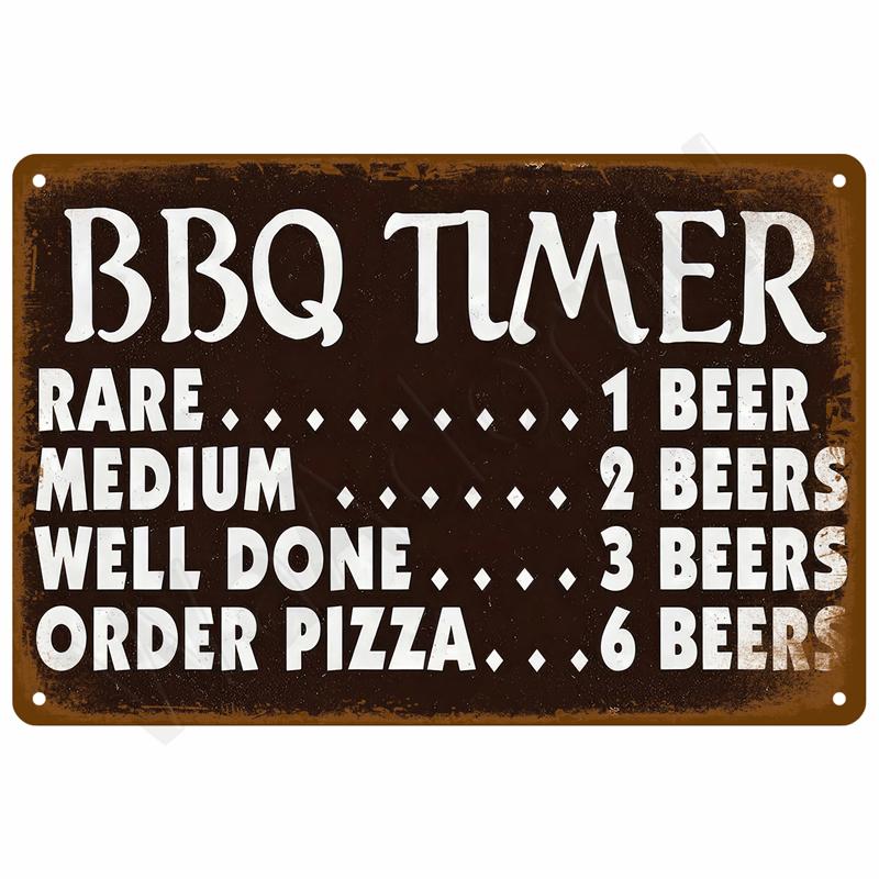 Retro Metal Sign Wall Art Mural Aesthetic Room Home Decor Items Poster Vintage Metal Plate Garage Decoration Tin Sign Plates Bar