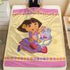 Dora the Explorer2 Flannel Blanket, High quality Comfortable for All Seasons, Home Decor, Warmth and Comfort