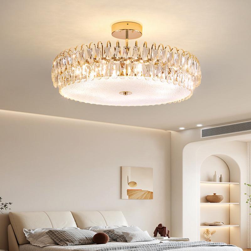Acrylic Cloud Mist Ceiling Light: Modern, Luxurious Designer Crystal Lamp for Master Bedroom and Living Room